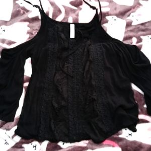 Black lace top